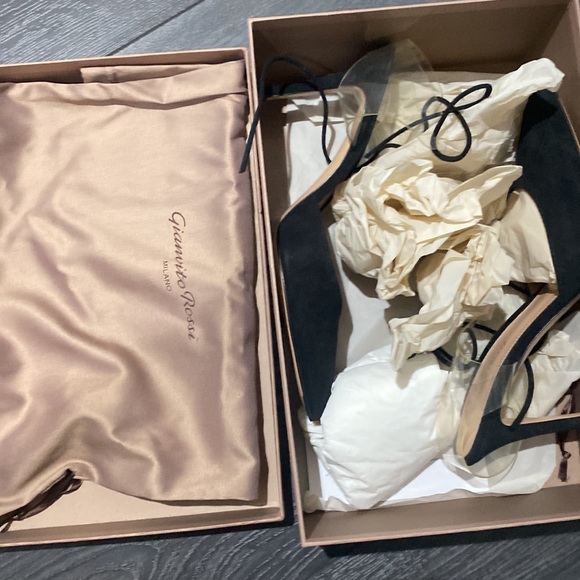 Gianvito Rossi Black/Transpare High Heels EU37 - Picture 6 of 7